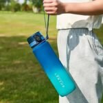 1Pc Portable Leakproof Water Bottle With Time Marker And Carrying Strap - Image 8