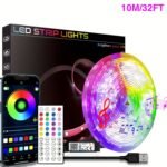 Nbbuff Led Lights For Bedroom, 91.44Cm-30.48Meter Smart App Control Music Sync Color Changing Strip Lights With Remote And Timing, For Room Home Party Decoration - Image 7