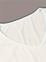 Lip Print V Neck T-Shirt, Casual Cap Sleeve T-Shirt For Spring & Summer, Women'S Clothing - Image 3