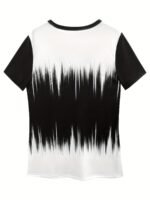Women'S Best Seller Color Art V-Collar Creative Print Short Sleeve T-Shirt Casual Women'S Top - Image 2