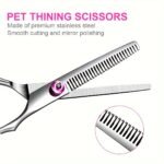 Professional Pet Grooming Scissors Set - Pink Curved Tooth Clippers For Dogs, Stainless Steel Blades, Ergonomic Handles, Ideal For Teddy Dogs And Self-Grooming, Dog Grooming Essentials|Ergonomic Design|Durable Construction, Dog Grooming Supplies - Image 8