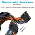 Versatile Accessory, Adjustable Magnetic Nylon Strap For Apple Watch - Durable Braided Solo Loop, Secure Buckle Closure, Compatible With Series 1-10 & Ultra/Ultra 2, Multiple Colors Available, Wearable Tech Gear|Stylish Wristband|Versatile Fashion, Apple Watch Accessories - Image 2