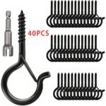 S Hooks, 10-40 Units Of Q-Type Hooks That Can Be Easily Released, Perfect For Hanging Outdoor Halloween Light Strings, Plant Flower Baskets, Wind Chimes, And Bird Feeders. Features A Safety Buckle Design, Ideal For Christmas And Halloween Holiday Gi - Image 15