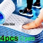 4Pcs/2 Pairs Summer Cooling Insoles - Breathable, Unisex Ultra-Light Insoles, |Breathable Design|Sweat Absorbing|Shock Absorbing|Long-Lasting|Men'S Insoles|Ladies Insole|Sports Insole|Air Cushion|A Very Light Shoe Insole|Sports/Casual Shoes|Blue - Image 3
