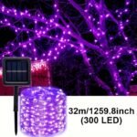 Solar String Lights - 8-Mode Outdoor Solar-Powered Christmas Tree Lights With Built-In Battery, Remote Control & Light Sensor, Durable Plastic, Courtyard, House Party, Wedding, Halloween & Christmas Decorations, Solar Christmas Lights - Image 3