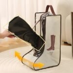 1Pc Elegant Transparent Boot Storage Bag With Handle - Dustproof And Moisture-Resistant, Ideal For Flat Shoes, Ankle Boots, And Long Boots, Dressy Shoes Storage|Sleek Transparent Design|Durable Handle Constructio - Image 6