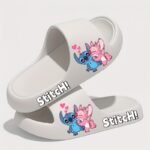 Stitch & Angel Cartoon Eva Flip-Flops - Soft Insole, Durable Sole, Washable, All-Season Casual Sandals For Warm Weather | Playful Design | Eva Flip Flops, Home Slippers, Couple Sandals, Unisex Sandals - Image 3