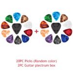 5Pcs/10Pcs/20Pcs Guitar Picks And Pick Holder Set, For Acoustic Guitar Electric Bass Ukulele Easy-To-Stick Bracket Random Color + 1Pc/1Pcs/2Pcs Guitar Pick Box - Image 7