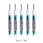 5-6Pcs White Waterproof Gel Roller Ball Pens, 0.7Mm 1Mm 2.5Mm, Medium Point, Alcohol-Based Ink, For Notebook, Plastic Surface, Painting, Marking, Writing - Image 3