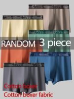 Random 1/3/5/10 Pcs Men'S Large Size Boxer Brief - Medium Thickness, Soft And Breathable Fabric, 2-Tone & Striped Design. Multiple Color Options: Black, White ?Gray?Navy Blue ? Red ?Light Brown, Beige ? Wholesale Packaging, Suitable For Gym?Party Formal- Hand Wash?Ideal For Boxing?Training Casual Time?Formal Events _Love_ Brand Xorelr?Bulk Purchase Discount?Seamless Comfort - Image 6