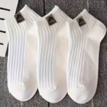 5-Pair Women'S Everyday Crew Socks - Soft Low-Cut Ankle Socks, Non-Slip Cushioned Sole, Everyday & Formal Wear - Multi-Color Pack (Black/White/Brown/Beige/) - Hand Wash Only, Versatile Footwear, Classic Style, Durable Stitching, Daily Essentials - Image 5