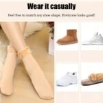 Solid Thick Warm Snow Socks, Warm Plush Lined Mid-Calf Floor Socks For Fall & Winter, Women'S Stockings & Hosiery For Winter - Image 8