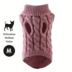 1Pc Cozy Knit Cat & Dog Sweater - Soft Acrylic Pullover For Small To Medium Pets, Winter & Fall Warmth, 7 Color Options, Machine Washable - Image 23