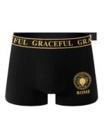 4Pcs Men'S Boxer Briefs - Stylish & Comfortable High-Elasticity Underwear With Golden Geometric Patterns, Soft Breathable Fabric For Casual Attire, Everyday Comfort | Stylish Boxers | Comfortable Fit - Image 2