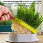 (Without Seeds) Cat Grass Planting Box, Planting Hydroponics Box, Garden Seed Sprouter Tray, Seed Sprouting Trays Set - Image 8