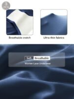 Set Of 3 Large Size High-Waisted Tummy Control Seamless Women'S Panties, Triangle Cut, Comfortable Fit, Shaping And Lifting, Summer Thin Style. - Image 8
