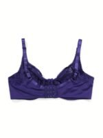 Women'S Plus Elegant Bra, Plus Size Bow Decor Floral Lace Non Padded Underwire Bra - Image 10