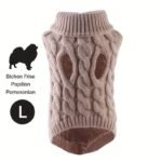 1Pc Cozy Knit Cat & Dog Sweater - Soft Acrylic Pullover For Small To Medium Pets, Winter & Fall Warmth, 7 Color Options, Machine Washable - Image 33