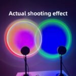 Sunset Lamp Projection Led Lamp, 16-Color Nightlight, Led Sunset Projection Lamp, Floor Lamp Room Decoration, Rgb Lamp, Sun, Sunlight, Sunrise Lamp And Rainbow Lamp. Four Modes Are Set For Photography/Selfie Party, Home Living Room Bedroom Decoration, Outdoor Camping/Wedding Decoration/Valentine'S Day/Halloween/Christmas/Decoration. - Image 8