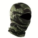 1Pc Unisex Camouflage Balaclava Hat - Full Face Mask & Neck Gaiter With Breathable Mesh-Like Texture, Multi-Color Camo Patterns (Green/Brown/Black) For Cycling, Skiing, Fishing, Motorcycling - Windproof & Sun Protection, Durable Textile Fabric, Versatile Outdoor Sports Mask & Headscarf - Image 35
