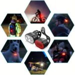1Pc/2Pcs Mountain Bike Headlight And Taillight, Led Usb Rechargeable, Handlebar Mount, High Brightness For Night Riding - Image 4