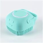 Silicone Pet Shampoo Brush With Built-In Dispenser - Gentle Massage Bath Comb For Dogs & Cats, No Batteries Required - Image 3