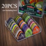 20Pcs, Mixed Colors, Thickness 0.58 - 1.5Mm, Suitable For Acoustic, Electric Guitars And Bass Guitars