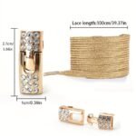 1 Pair Of Rhinestone Buckle Shoelaces, No Need To Take Off Shoes, 2 Elastic Bands And 2 Shoe Lace Buckles, Colorful Fashion Gradient Rainbow Laces Suitable For Casual Shoes And Sports Shoes - Image 2