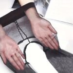 A Pair Of Ultra-Thin Sheer Crotchless 0D Women'S Leggings, Invisible Lightweight Seamless Tights. - Image 3