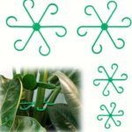 4 Pcs Plant Support Cages, Plastic Climbing Pole Hooks, Reusable Indoor & Outdoor Plant Climber Frames, Flower Post Grid Growing Accessories