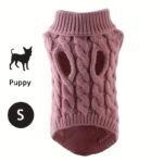 1Pc Cozy Knit Cat & Dog Sweater - Soft Acrylic Pullover For Small To Medium Pets, Winter & Fall Warmth, 7 Color Options, Machine Washable - Image 13