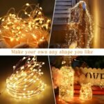 1Pc 7.01/11.89/21.95/31.7Meter 50/100/200/300Led Solar String Lights Outdoor, Ipx4 Copper Wire 8 Modes Solar Fairy Lights Garden Patio Tree Christmas Party Wedding Warm White Colorful White Plastic Card Board Pure Copper Wire - Image 16