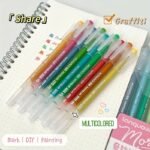 1Pc, 9Pcs Set Of Morandi Retro Color Palette Handwriting Pens, Multi-Color Painting And Doodling Pens, Stackable Color Ink Refills, Neutral Pens - Image 8
