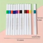 Acrylic Paint Markers For Adults, Fine Tip, Medium Point, Washable, Ambidextrous Plastic Body, Permanent, For Rock, Wood, Glass, Fabric, Ceramic, Stone Arts And Crafts, Professional Artistic Use, Ideal Birthday, Christmas, Easter Gift, For 14+ - Image 7