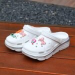 Women'S Lightweight Pink With Floral & Bow Charms - Sweet Style, Breathable Eva Material, Comfortable All-Season Footwear - Image 3