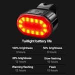 1Pc/2Pcs Mountain Bike Headlight And Taillight, Led Usb Rechargeable, Handlebar Mount, High Brightness For Night Riding - Image 3