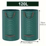 1Pc Heavy Duty Garden Waste Bag, 500L/300L/120L, Reusable Yard Leaf & Grass Collection Bags, Uv & Water Resistant Pp Material, With Handles, Outdoor Lawn Leaf Bags - Image 5