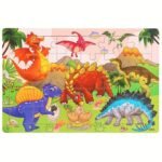 30Pcs Wooden Puzzles For Kids - Animal, Dinosaur & Cartoon Themes With Fire Trucks, Police Cars & Construction Vehicles - Educational Toys For Hand-Eye Coordination, Problem-Solving & Cognitive Development - Vibrant Colors, Durable Wooden Flat Puzzles For Kindergarten & Early Learning Gifts, Kids Learning Games | Cartoon Vehicles | Safe For Kids, Puzzles For Toddlers - Image 13
