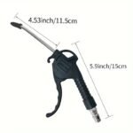 Heavy Duty Extended Reach Air Blow Gun With Double Hook, Stainless Steel Air Duct, Non-Slip Handle, And Plastic Tip - Manual Operation, No Electricity Required - Image 4