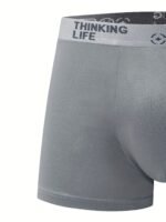 5Pcs Men'S 'Hello' Boxer Briefs - Fashionable, Breathable, And Comfortable Sports Trunks With High Stretch, Quick-Drying Sports Briefs, Men'S Underwear - Image 10