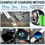 Visnee Smartwatch With 4.57Cm Hd Tft Display, Wireless 5.1, 100+ Watch Faces, Alloy Body, Silicone Strap, Usb Charging, Rechargeable Lithium Polymer Battery, Sports Tracker, Remote Camera, Alarm Clock, For Men, Women, Boys, Girls - Image 7