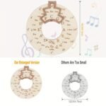 Instrument Tool, Large 16Cm Diameter Wooden Chord Circle For Quick Tuning And Memory Aid, Suitable For Music Beginners And Creators, Helps You Rapidly Master Chords And Scales Patterns. Suitable For Piano, Guitar, Violin, Etc - Image 2