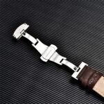 Casual Pu Leather Watch Strap Butterfly Buckle For Apple Watch Ultra 10 9 8 7 6 Se 5 4 3 2 1 For Iwatch Watch Strap 38/40/41/42/44/45/46/49Mm - Image 16