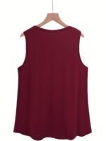 Solid Color Versatile Sleeveless Chest Pleated Casual Vacation Top - Image 10