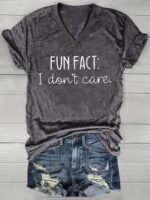 2024 Cross-Border European And American Women'S V-Neck Loose Casual Short Sleeve Top With Bottoming T-Shirt - Image 4