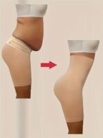1Pc Of High-Waisted Postpartum Shaping Shorts, Body Control Garment For Women, Tummy Control And Butt-Lifting Shapewear, High-Waisted Trainer, Breathable Shapewear, Fitted Lingerie, And Shaping Underwear.