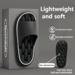 Women'S Thick Sole Non-Slip Eva Slippers - Soft Cushioned Indoor/Outdoor Beach Sandals, All-Season Comfort With Ergonomic Design, Solid Color For Home & Casual Wear, Indoor Slippers | Simple Slipon Design | Durable Slippers, Ladies Slippers - Image 11