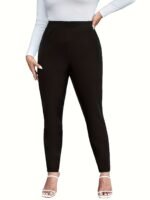 Fashionable And Elegant Plus-Size Women'S Long Stretchy Pants. - Image 6