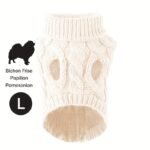 1Pc Cozy Knit Cat & Dog Sweater - Soft Acrylic Pullover For Small To Medium Pets, Winter & Fall Warmth, 7 Color Options, Machine Washable - Image 26