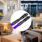 1/2Pcs 395Nm Uv Black Light Flashlight,For Leak, Pet Urine, Hotel Inspection,Dry Stain And Dye Detector Ultraviolet Invisible Ink Torch, Small Portable Pocket Pen Lights(Notinclude Battery), Portable Flashlight - Image 2